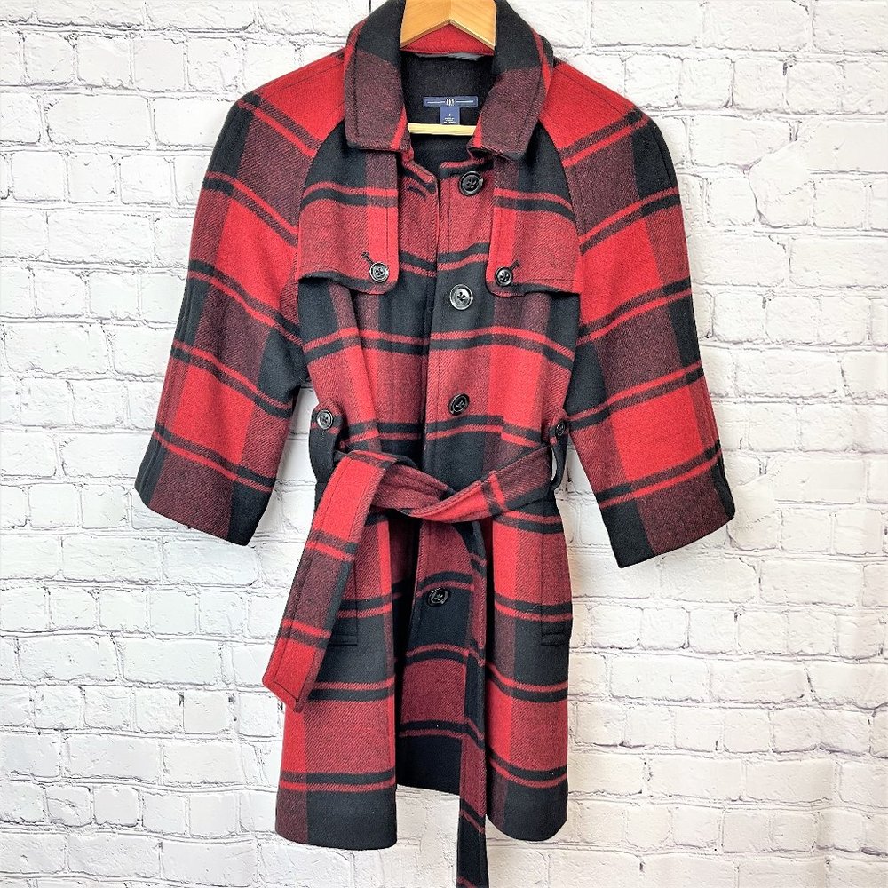 Women's Gap Red and Black Jacket